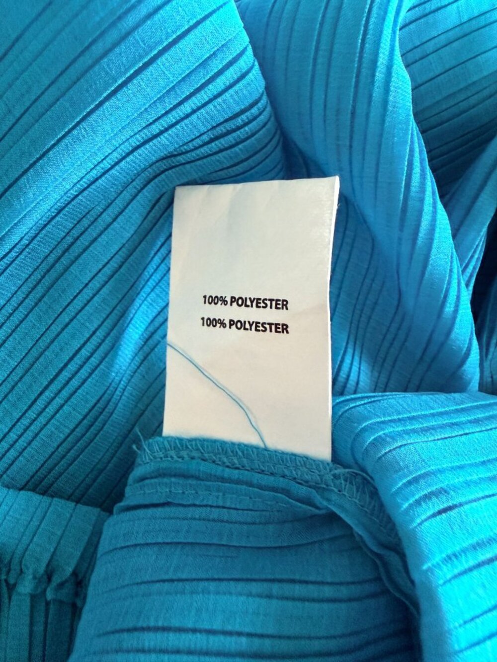 Ramy Brook Naya Pleated Crop Top XXL Calypso Blue NWT V Neck MSRP $365 - Picture 8 of 8